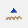 Abstract Zig Zag 24k Gold Gilded Micro Brooch>Caroline Gardner Cheap