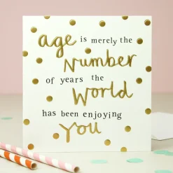 Age is Merely A Number Birthday Card>Caroline Gardner Flash Sale