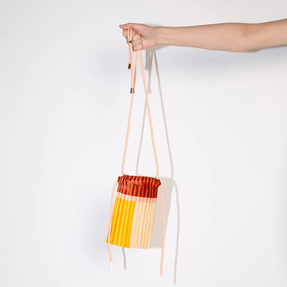 Amber Satin Pleated Mini Bag>Caroline Gardner Best Sale