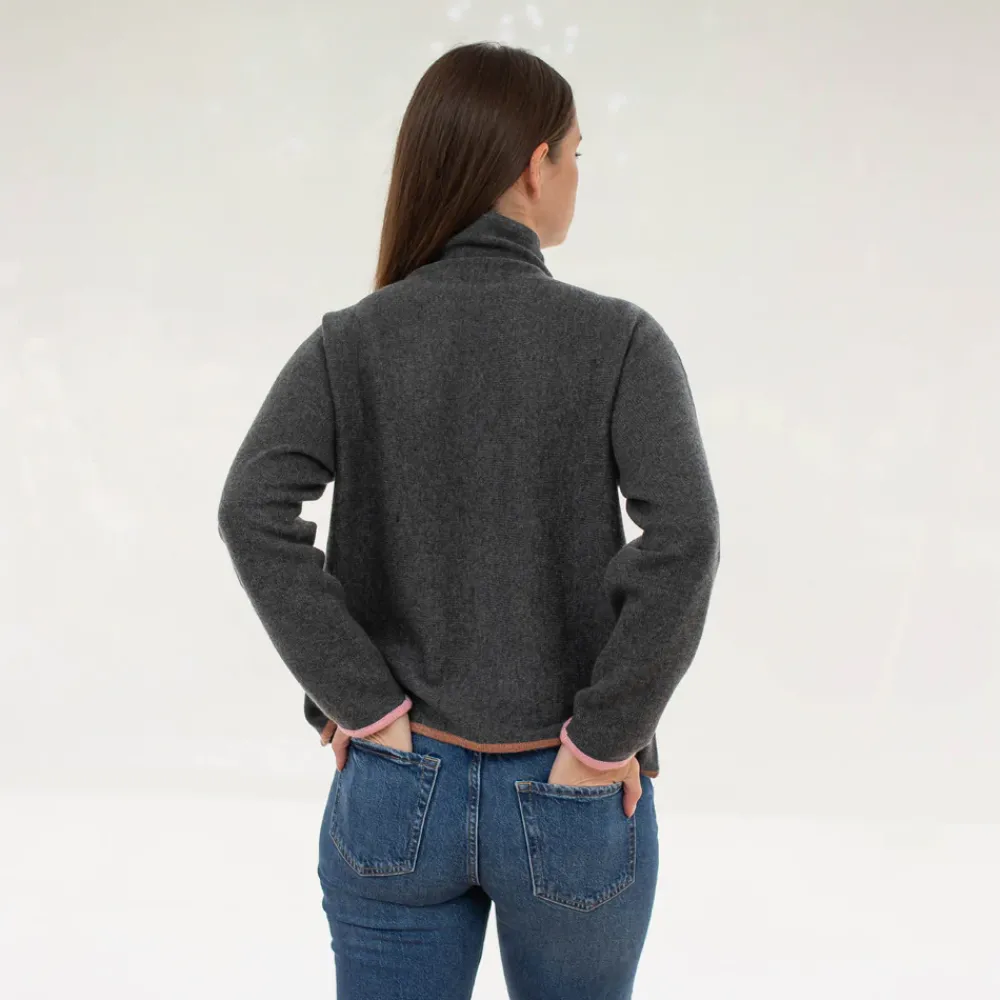 Ash Grey Pure Cashmere Jumper>Caroline Gardner Best Sale