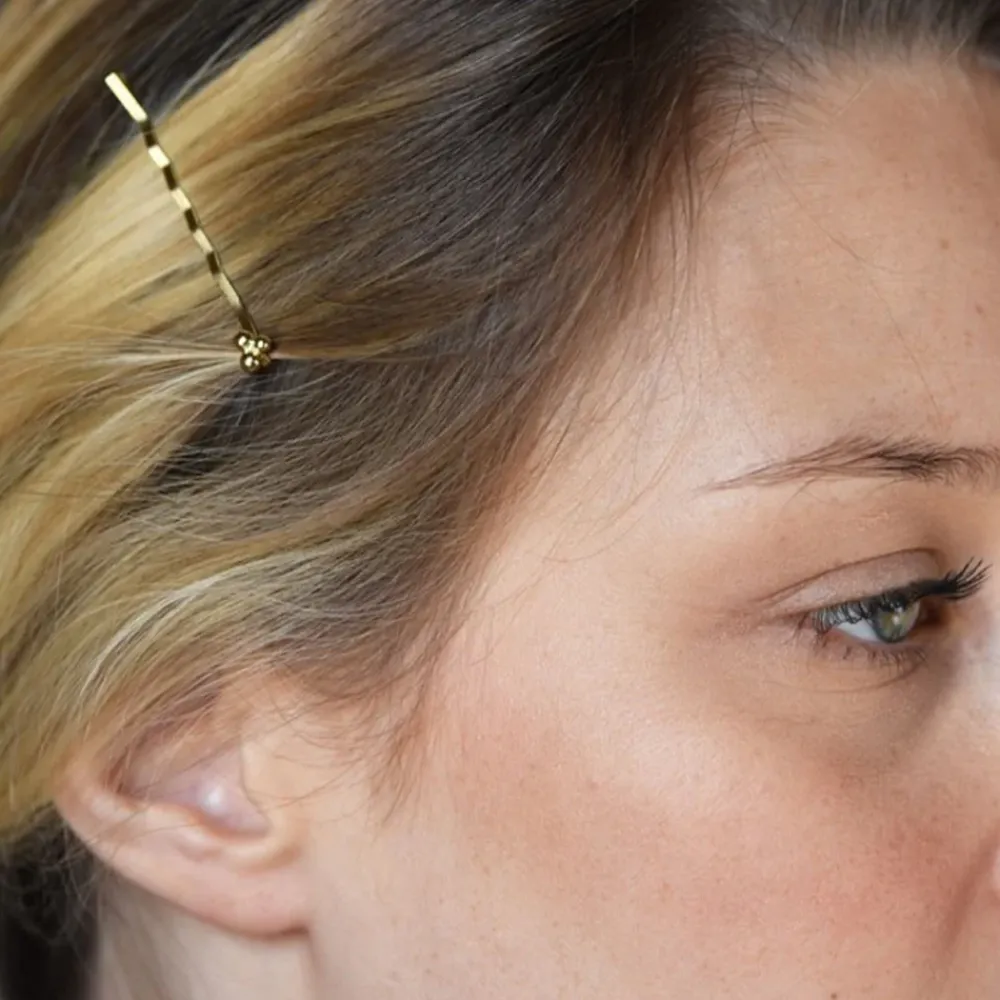 Astoria 24k Gold Gilded Hair Slide>Caroline Gardner Clearance