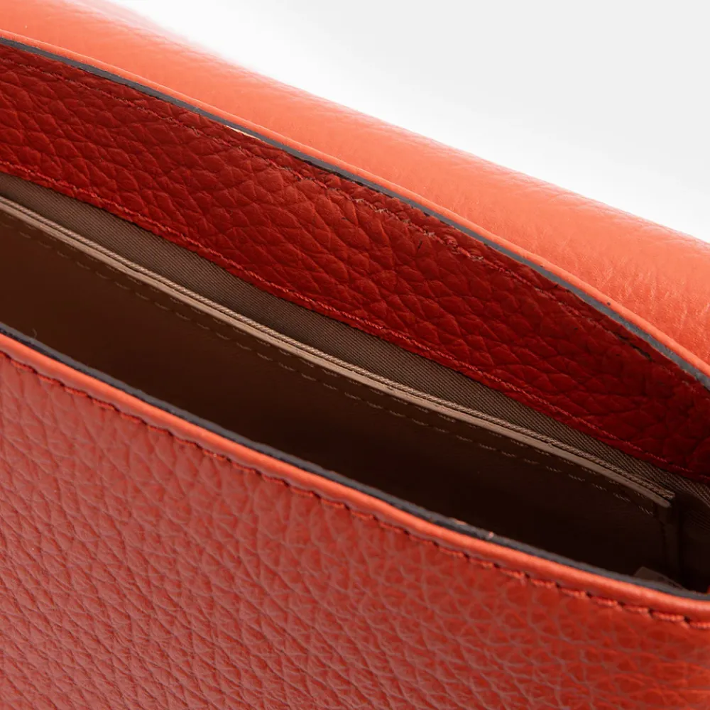 Autumn Orange Leather Chiara Bag>Caroline Gardner Outlet