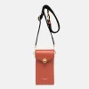 Autumn Orange Leather Corallo Phone Bag>Caroline Gardner Hot