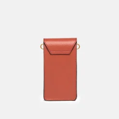 Autumn Orange Leather Corallo Phone Bag>Caroline Gardner Hot