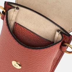 Autumn Orange Leather Corallo Phone Bag><noscript><img width=
