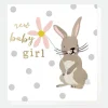 Baby Girl Rabbit New Baby Card>Caroline Gardner Flash Sale