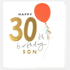 Balloon 30th Birthday Card For Son>Caroline Gardner Shop