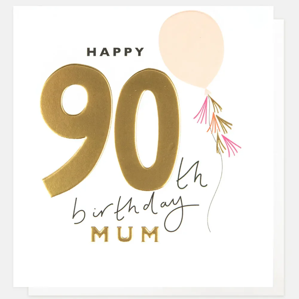 Balloon 90th Birthday Card For Mum>Caroline Gardner Outlet