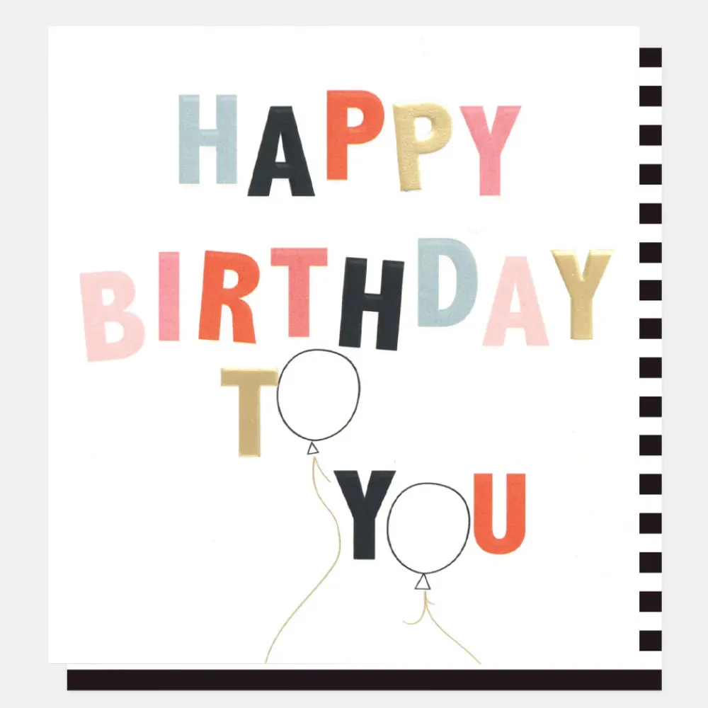 Balloons To You Birthday Card>Caroline Gardner Outlet