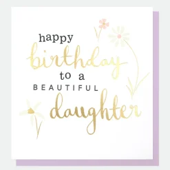 Beautiful Flowers Birthday Card for Daughter>Caroline Gardner Fashion