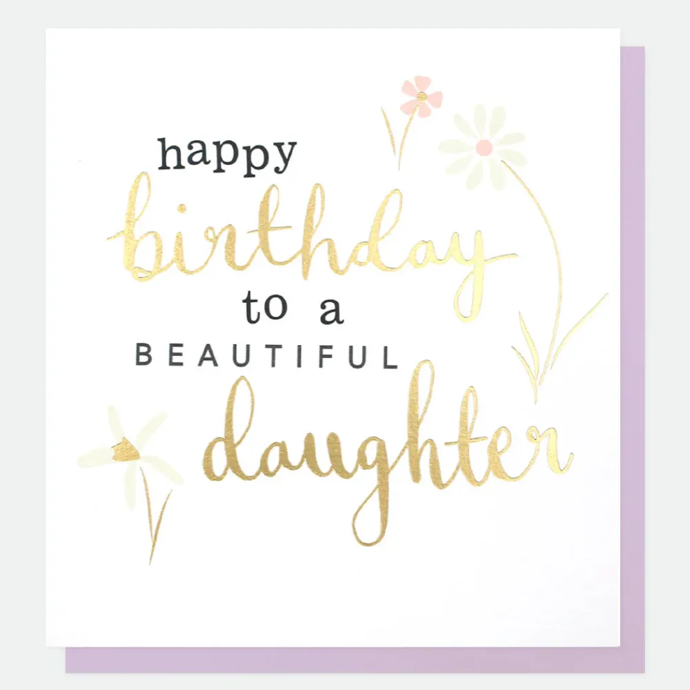 Beautiful Flowers Birthday Card for Daughter>Caroline Gardner Fashion