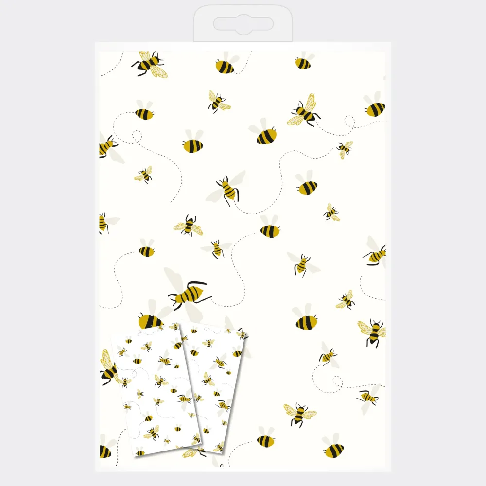 Bees Wrapping Paper and Tags Set of 2>Caroline Gardner Cheap