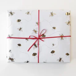 Bees Wrapping Paper Set of 2 Sheets>Caroline Gardner Outlet