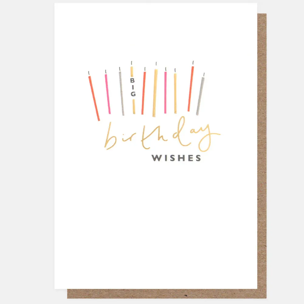 Big Candles Birthday Card>Caroline Gardner Fashion
