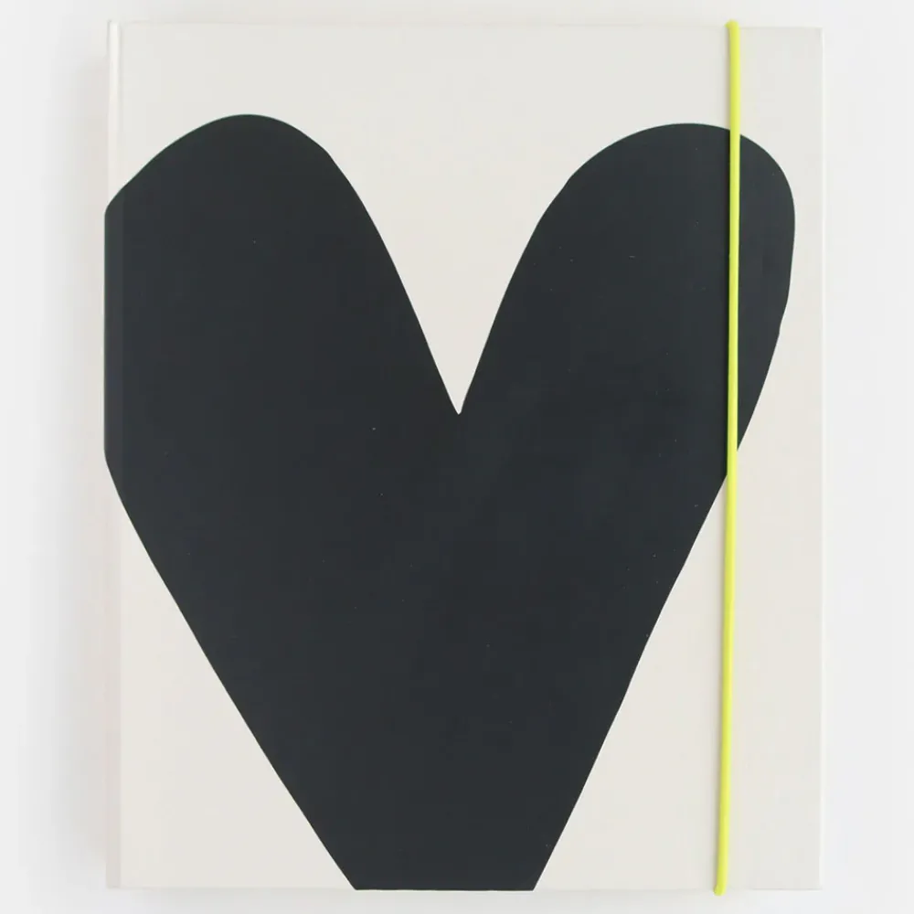 Big Charcoal Heart Organiser>Caroline Gardner Best