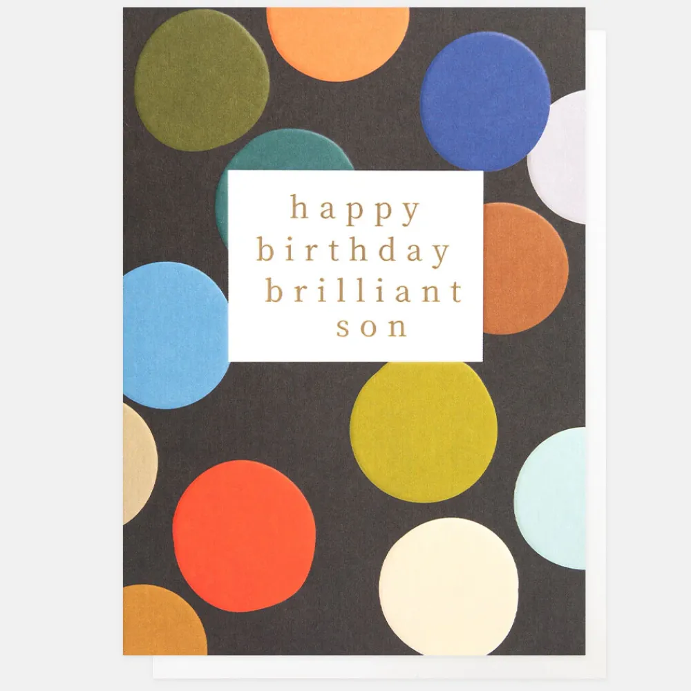 Big Spot Birthday Card For Son>Caroline Gardner Flash Sale