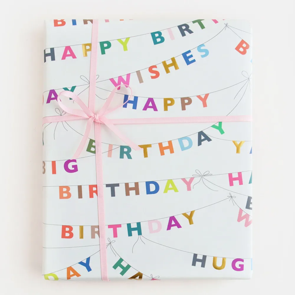 Birthday Bunting Wrapping Paper>Caroline Gardner Best Sale