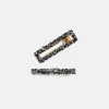 Black Crystal Double Hair Slide Set>Caroline Gardner New
