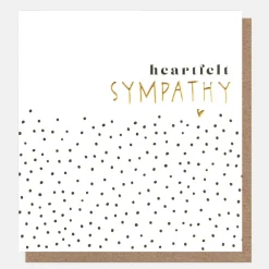 Black Dots Heartfelt Sympathy Card>Caroline Gardner Flash Sale