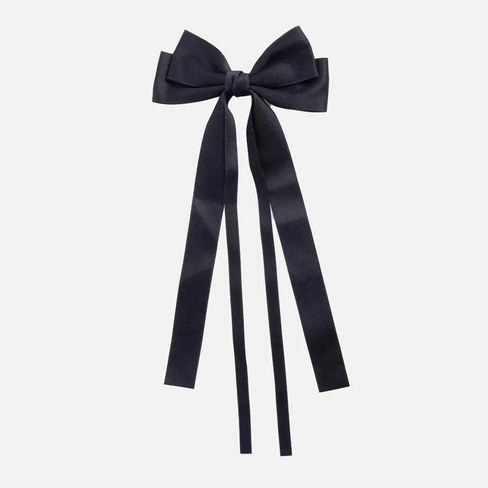 Black Double Ribbon Bow Hair Clip>Caroline Gardner Cheap