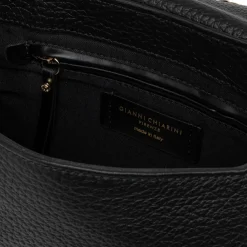 Black Leather Brooke Flap Bag>Caroline Gardner Fashion