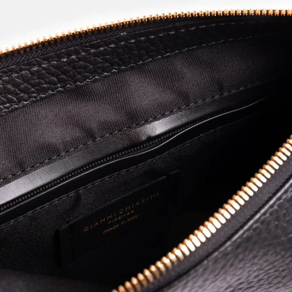 Black Leather Chiara Shoulder Bag>Caroline Gardner Hot