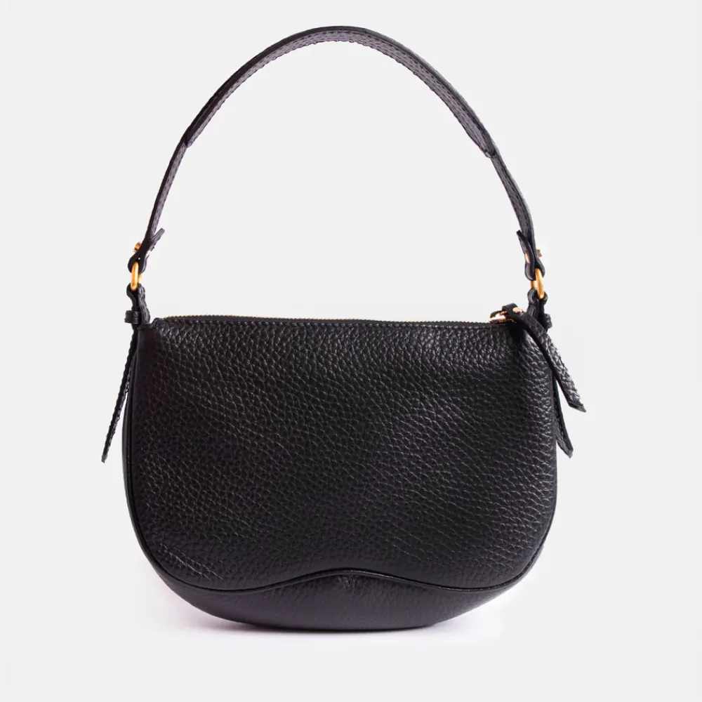 Black Leather Chiara Shoulder Bag>Caroline Gardner Hot