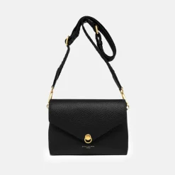 Black Leather Corallo Envelope Bag>Caroline Gardner Best