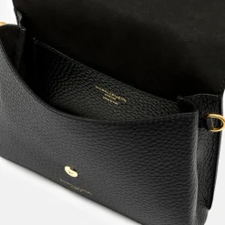 Black Leather Corallo Envelope Bag>Caroline Gardner Best