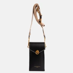 Black Leather Corallo Phone Bag>Caroline Gardner Clearance