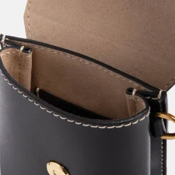 Black Leather Corallo Phone Bag>Caroline Gardner Clearance
