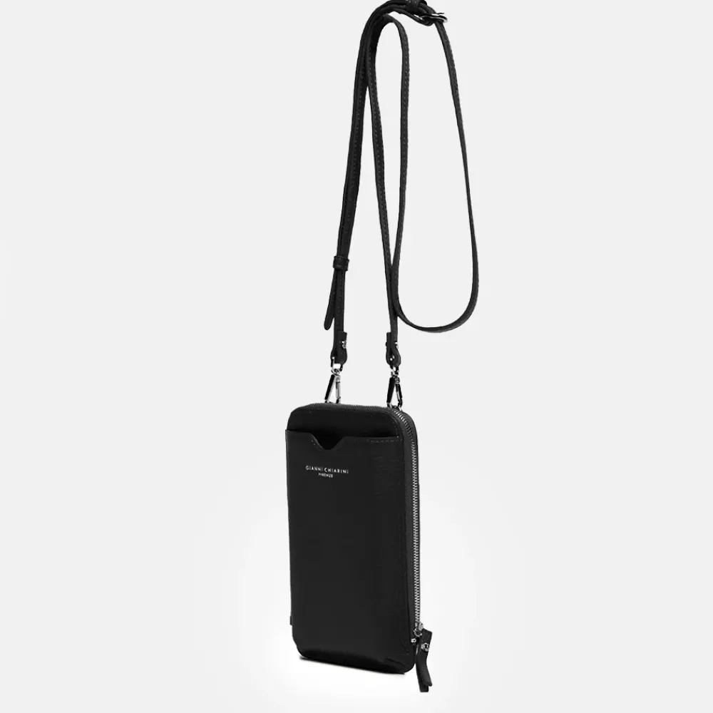 Black Leather Dollaro Phone Bag>Caroline Gardner Best Sale