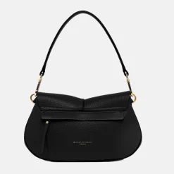 Black Leather Helena Baguette Bag><noscript><img width=