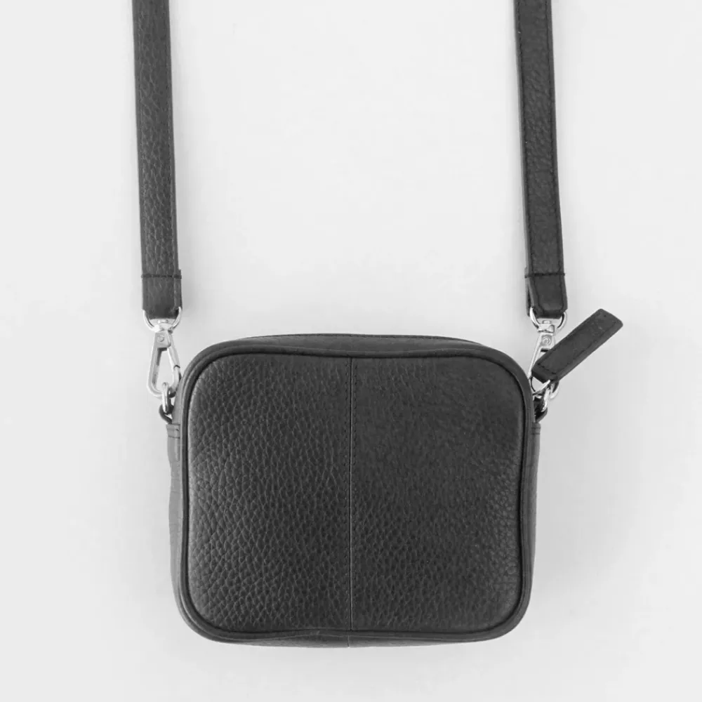 Black Leather Mini Camera Bag>Caroline Gardner Outlet