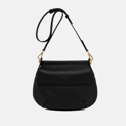 Black Leather Pilar Shoulder Bag><noscript><img width=