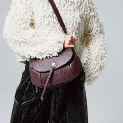 Black Leather Pilar Shoulder Bag><noscript><img width=