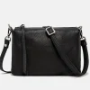 Black Leather Three Crossbody Bag>Caroline Gardner Cheap