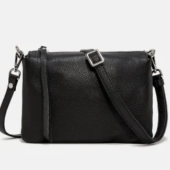 Black Leather Three Crossbody Bag>Caroline Gardner Cheap