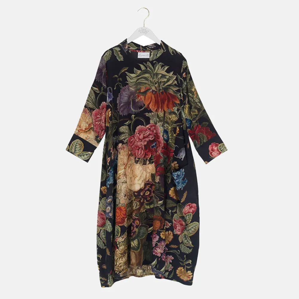 Black Primula Asymmetric Dress M/L>Caroline Gardner Flash Sale