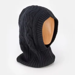 Black Pure Cashmere Balaclava Hood>Caroline Gardner Hot