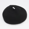 Black Pure Merino Roll Up Beret>Caroline Gardner Store