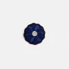 Blue Flower Hand Embroidered Brooch>Caroline Gardner Flash Sale