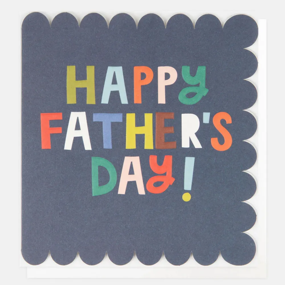 Blue Scallop Happy Father's Day Card>Caroline Gardner Clearance