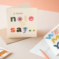Bold Text A Little Note To Say Everyday Card>Caroline Gardner Cheap