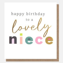 Bold Text Birthday Card For Niece>Caroline Gardner Online