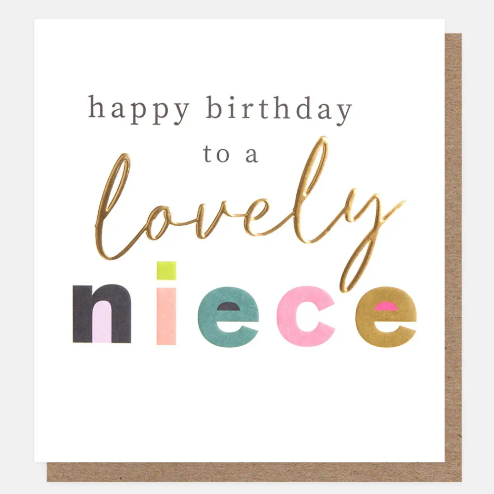 Bold Text Birthday Card For Niece>Caroline Gardner Online