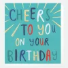 Bold Text Cheers to You Birthday Card>Caroline Gardner Discount