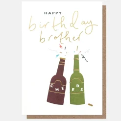 Bottles Birthday Card For Brother>Caroline Gardner Clearance