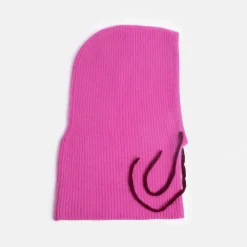 Bright Pink Cashmere Balaclava Hood>Caroline Gardner Best