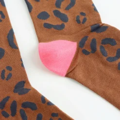 Brown Leopard Socks><noscript><img width=